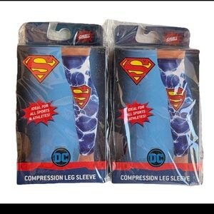 DC Comics Superman Logo Athletic Sports Compression Leg Sleeve Small 2